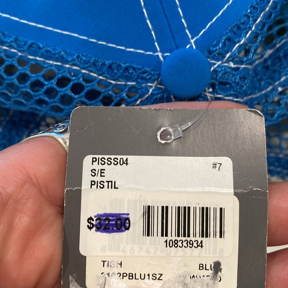 pistil Tish Blue Mesh Ball Cap NWT - Picture 9 of 9